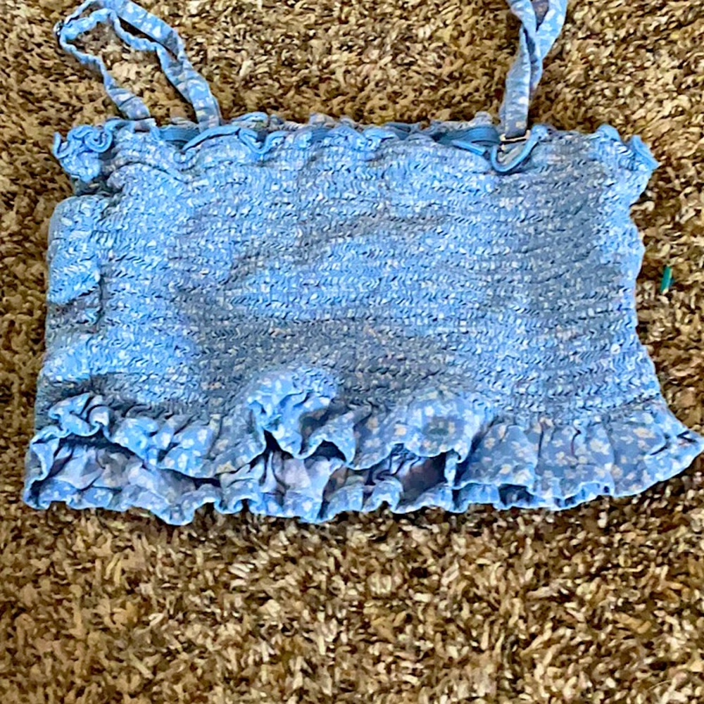 Blue tube top